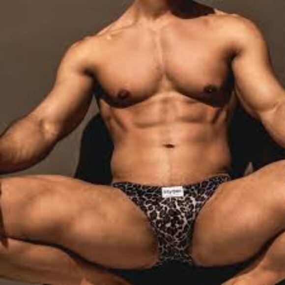 NWT Intymen Men's Leopard Print Briefs Size M - Picture 1 of 7